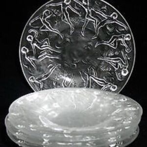 Artistic Clear Glass Plate Set